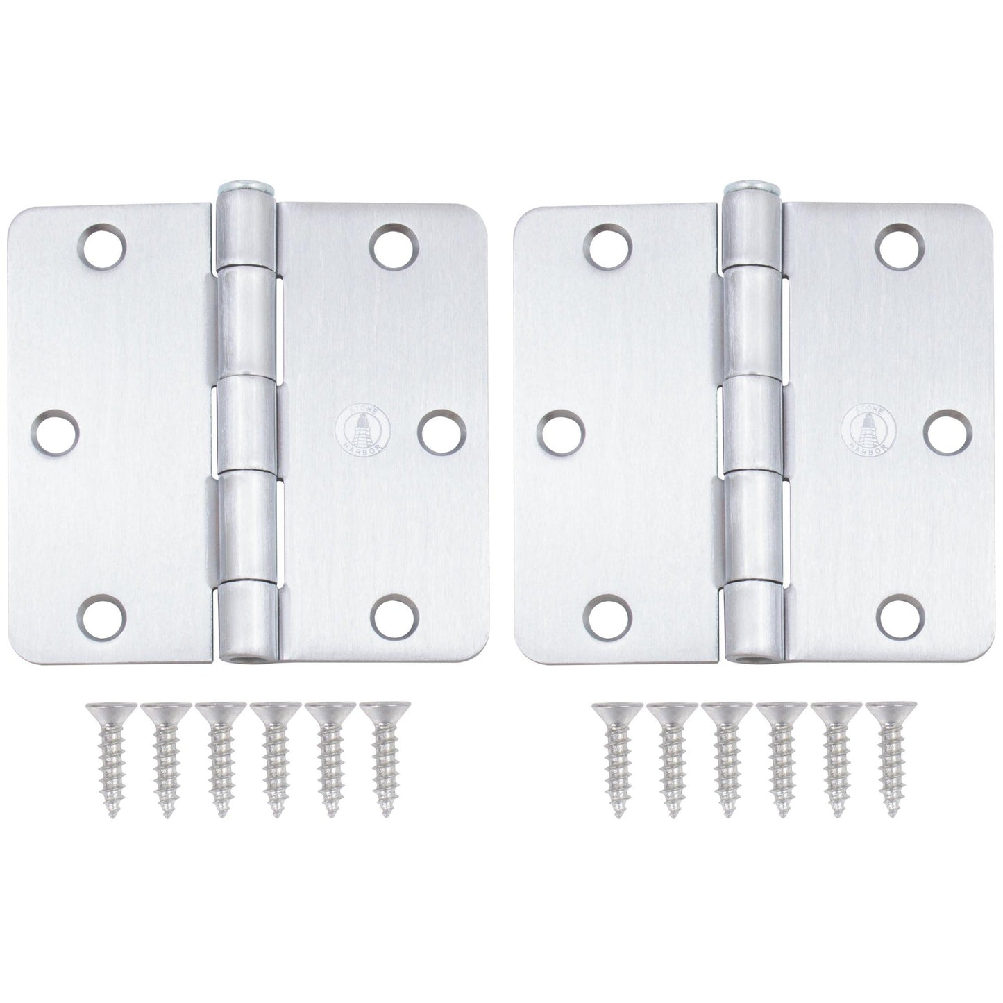3-1/2" Door Hinges, 1/4" Radius Corner
