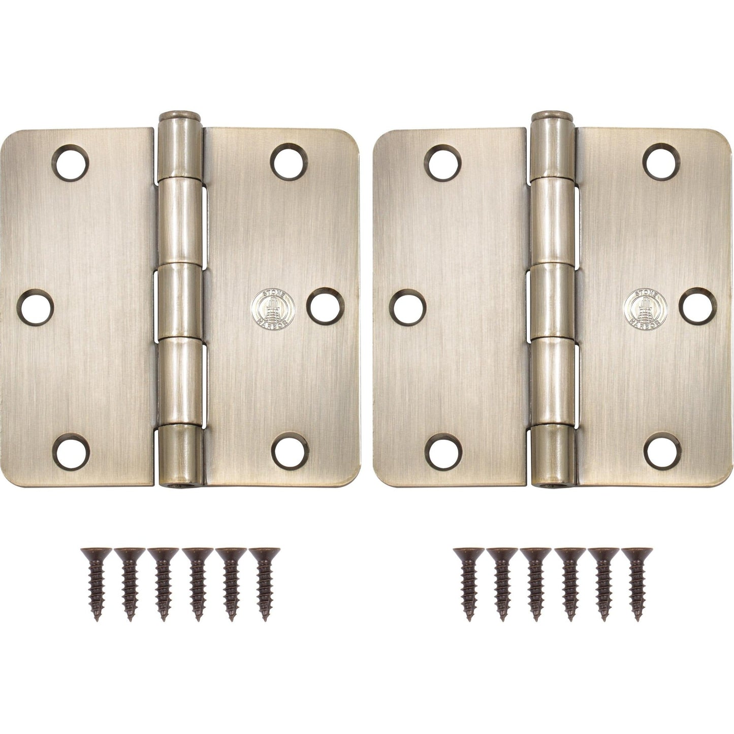 3-1/2" Door Hinges, 1/4" Radius Corner