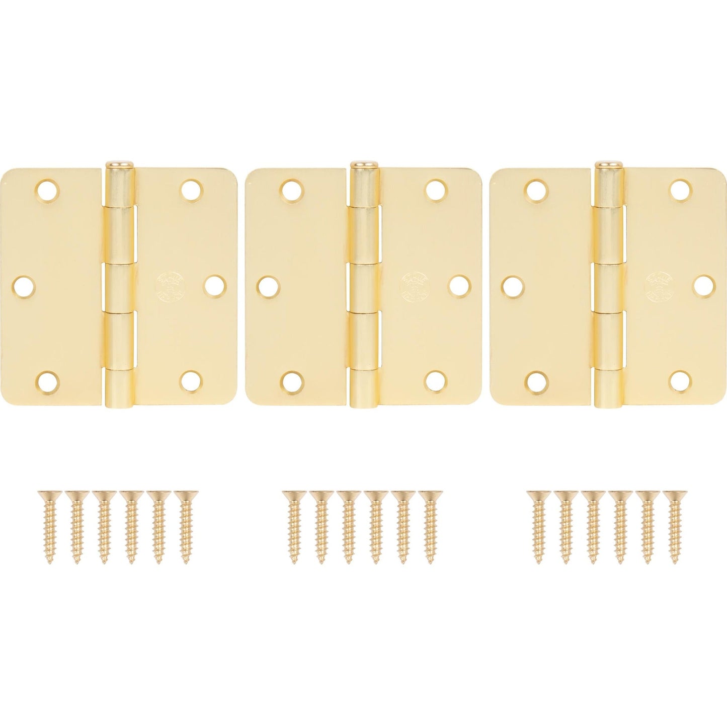 3-1/2" Door Hinges, 1/4" Radius Corner