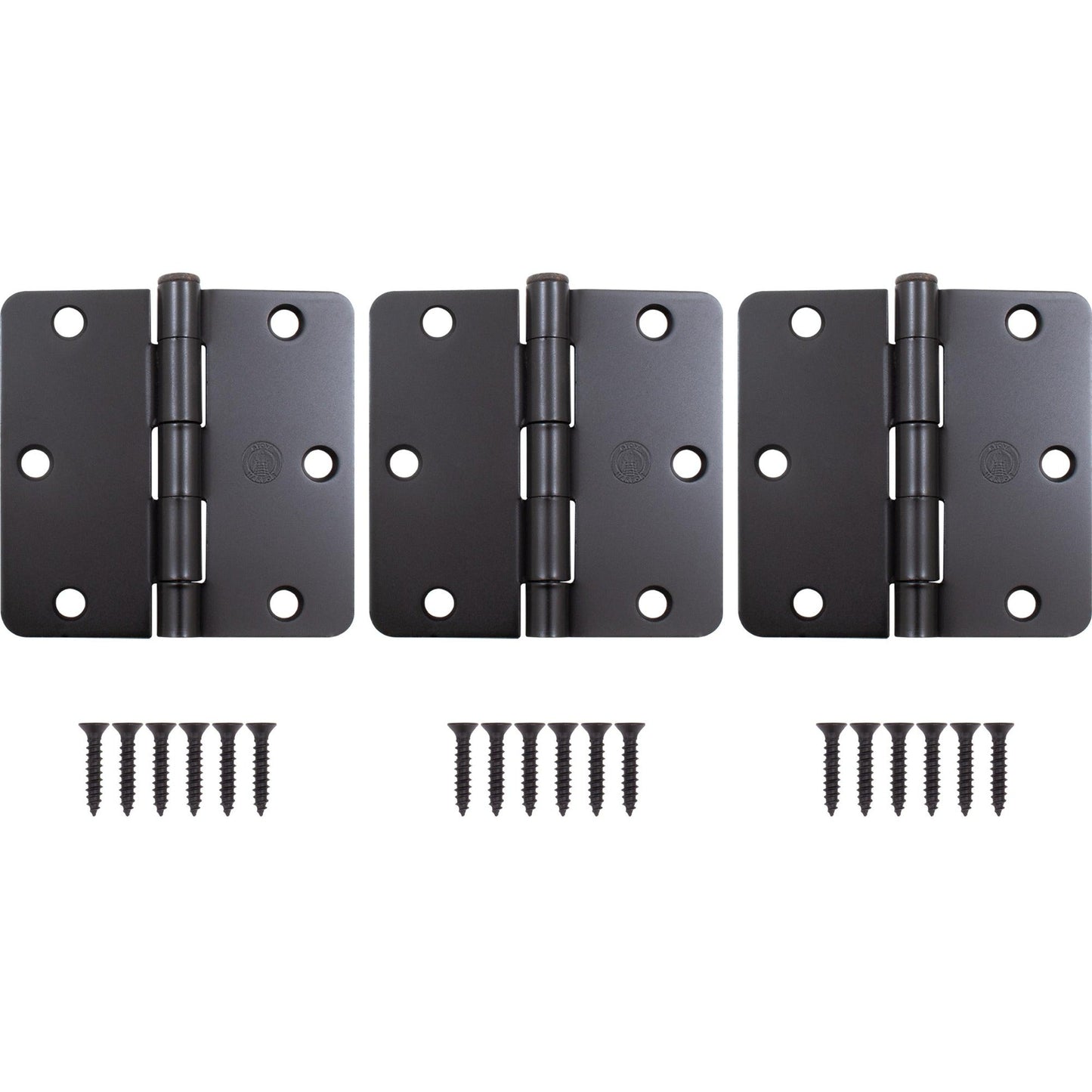 3-1/2" Door Hinges, 1/4" Radius Corner