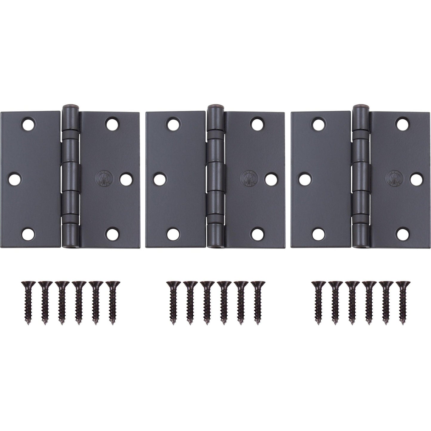 3-1/2" Ball-Bearing Door Hinges, Square Corner
