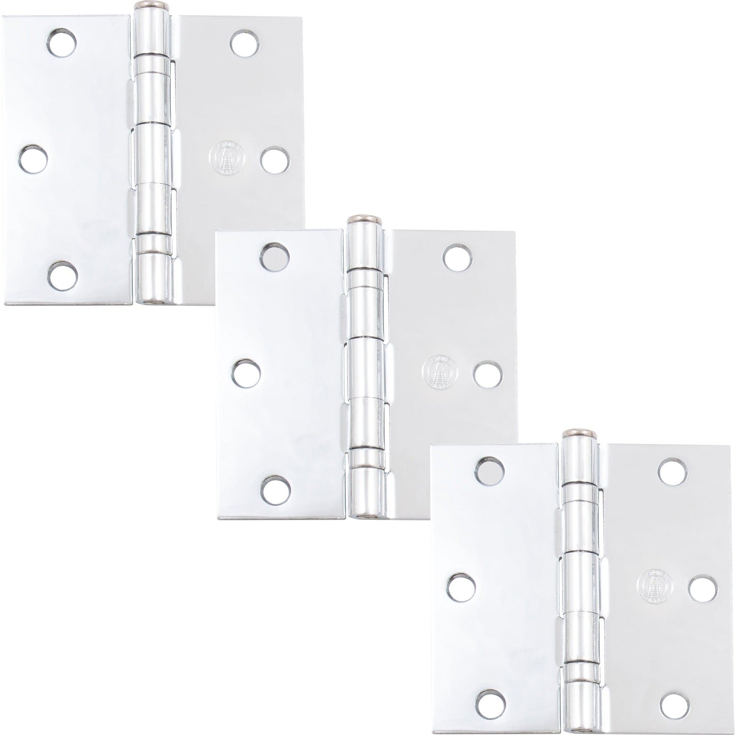 3-1/2" Ball-Bearing Door Hinges, Square Corner