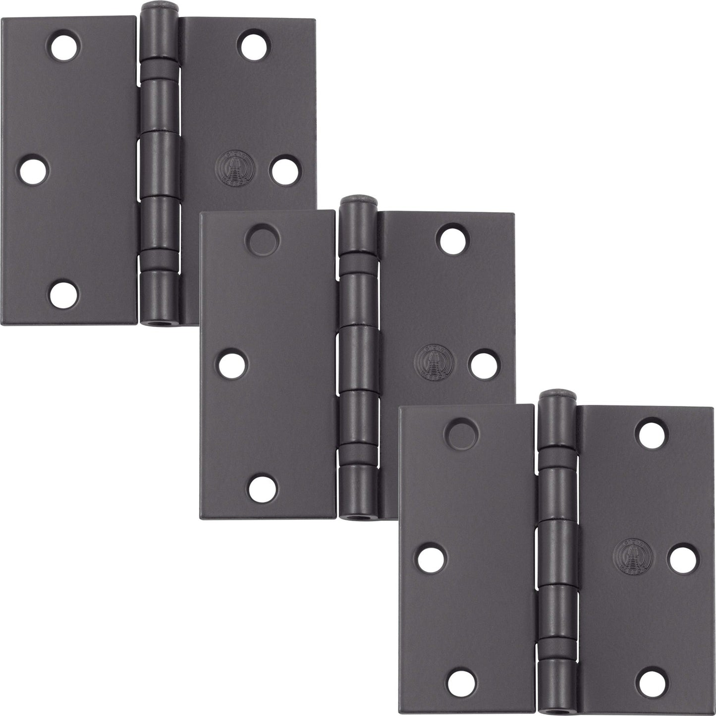 3-1/2" Ball-Bearing Door Hinges, Square Corner