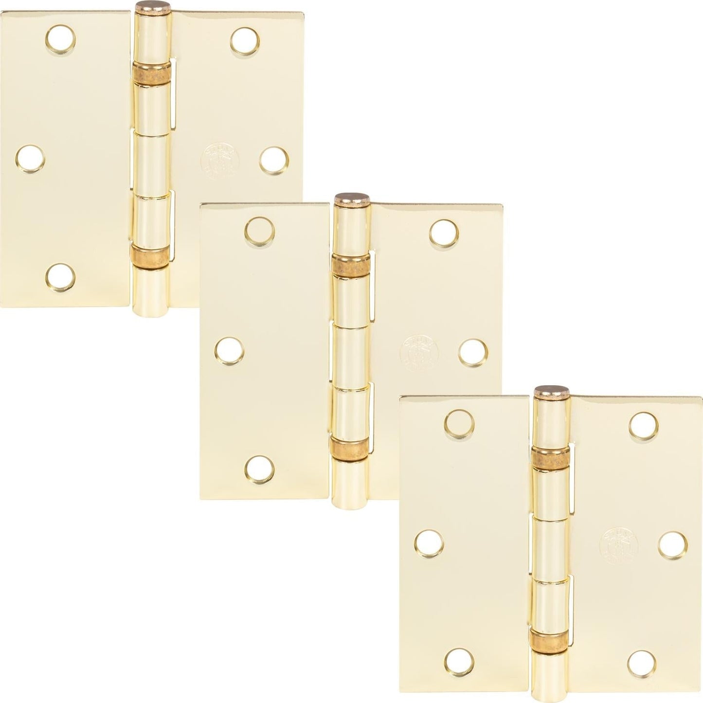 3-1/2" Ball-Bearing Door Hinges, Square Corner