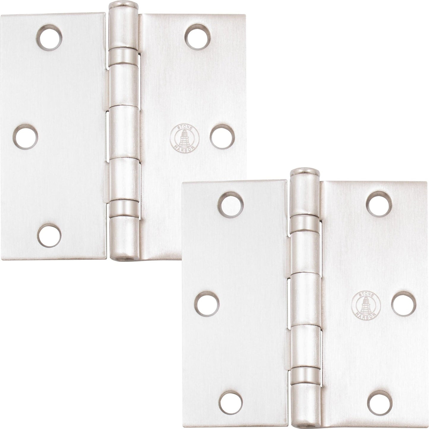 3-1/2" Ball-Bearing Door Hinges, Square Corner