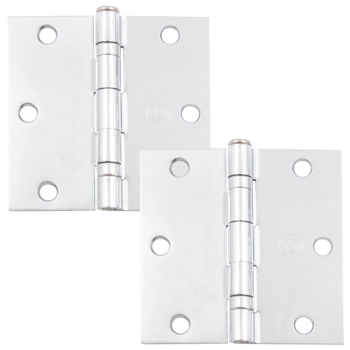 3-1/2" Ball-Bearing Door Hinges, Square Corner