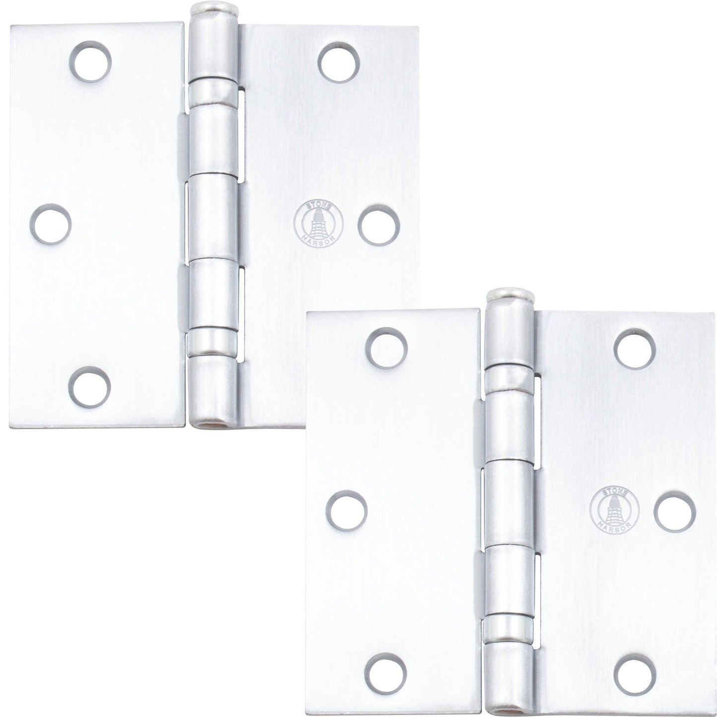 3-1/2" Ball-Bearing Door Hinges, Square Corner