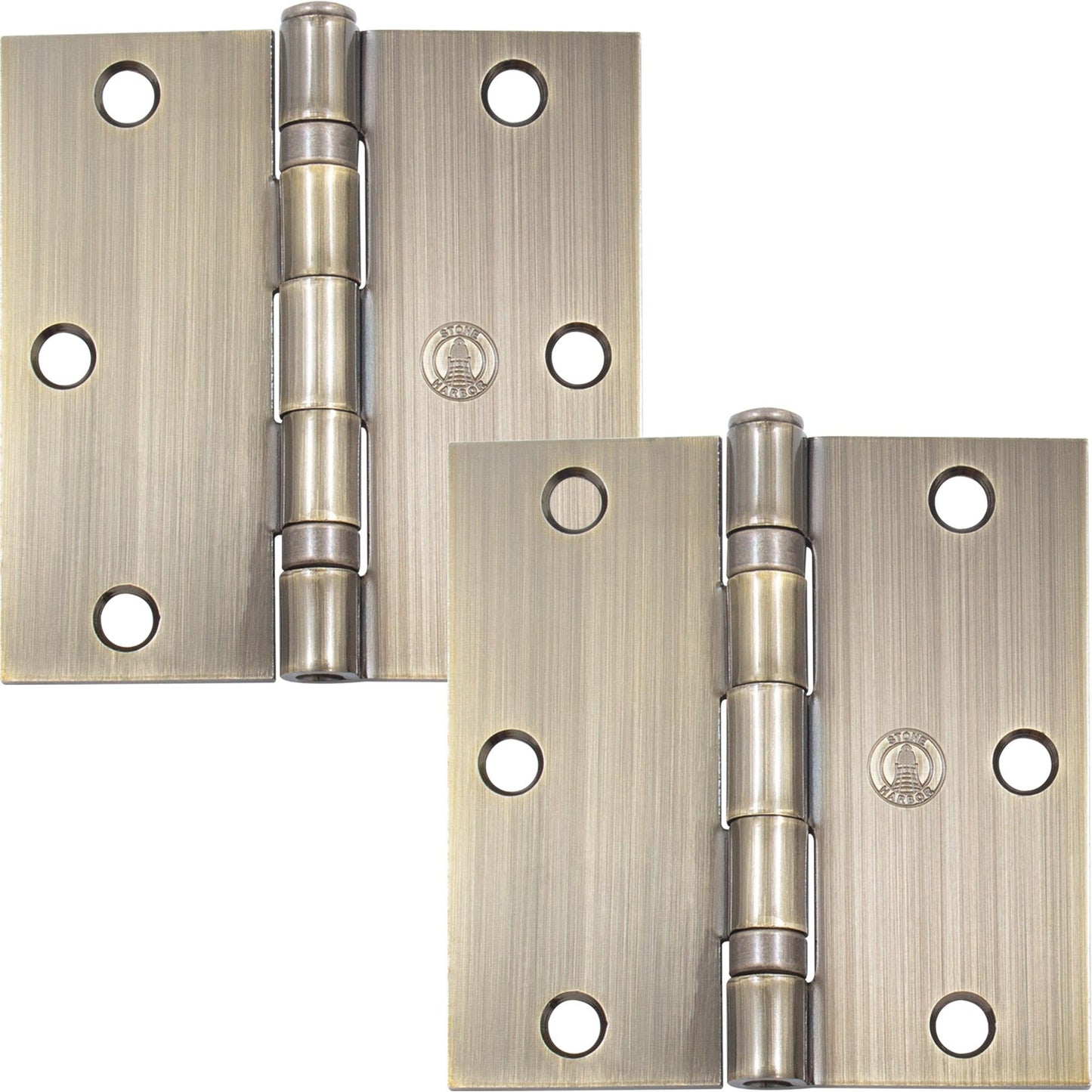 3-1/2" Ball-Bearing Door Hinges, Square Corner