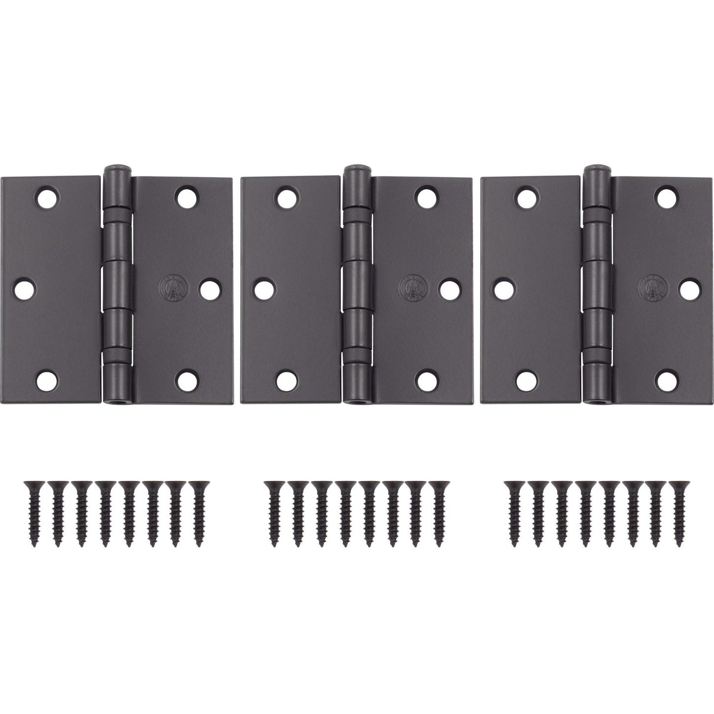 3-1/2" Ball-Bearing Door Hinges, Square Corner
