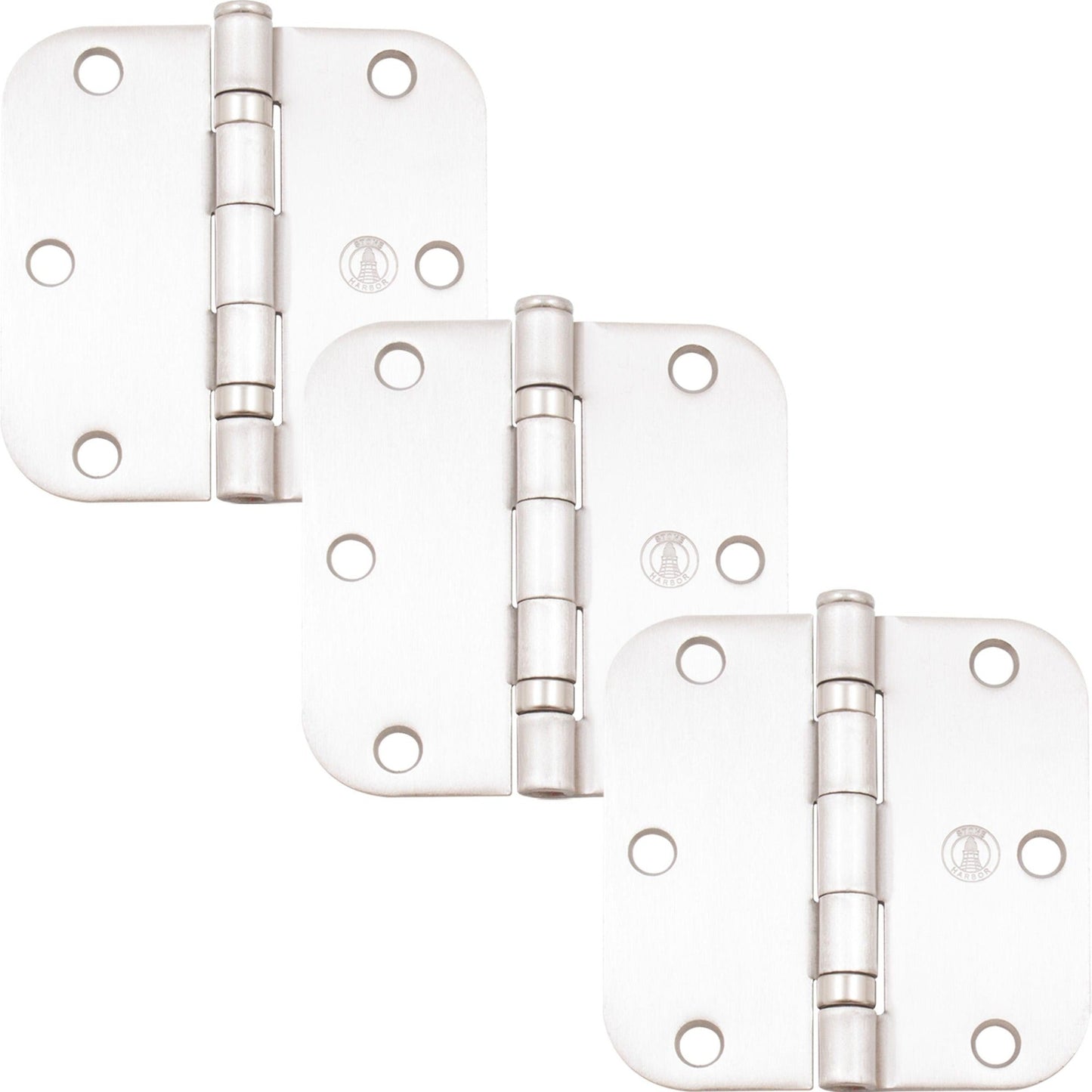 3-1/2" Ball-Bearing Door Hinges, 5/8" Radius Corner