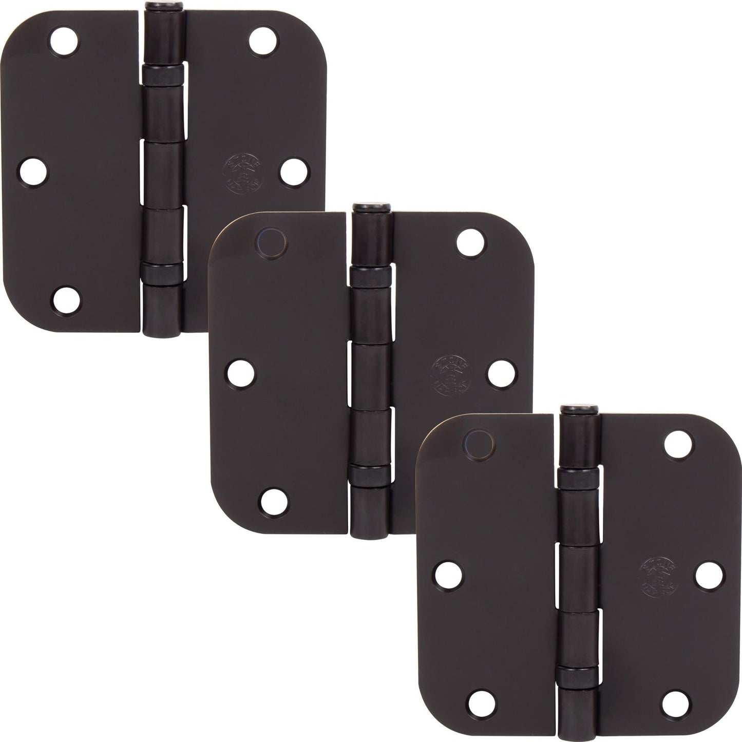 3-1/2" Ball-Bearing Door Hinges, 5/8" Radius Corner