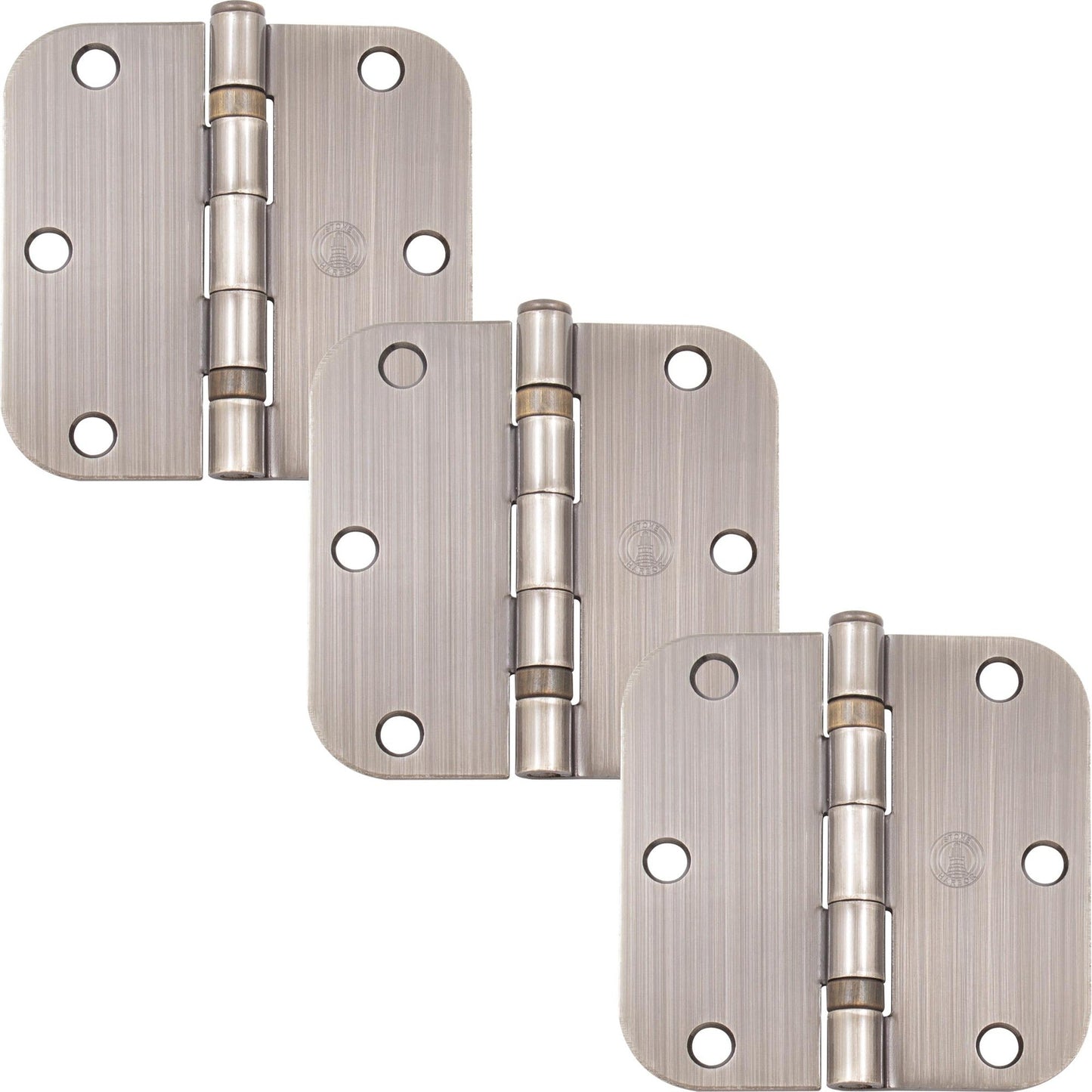 3-1/2" Ball-Bearing Door Hinges, 5/8" Radius Corner