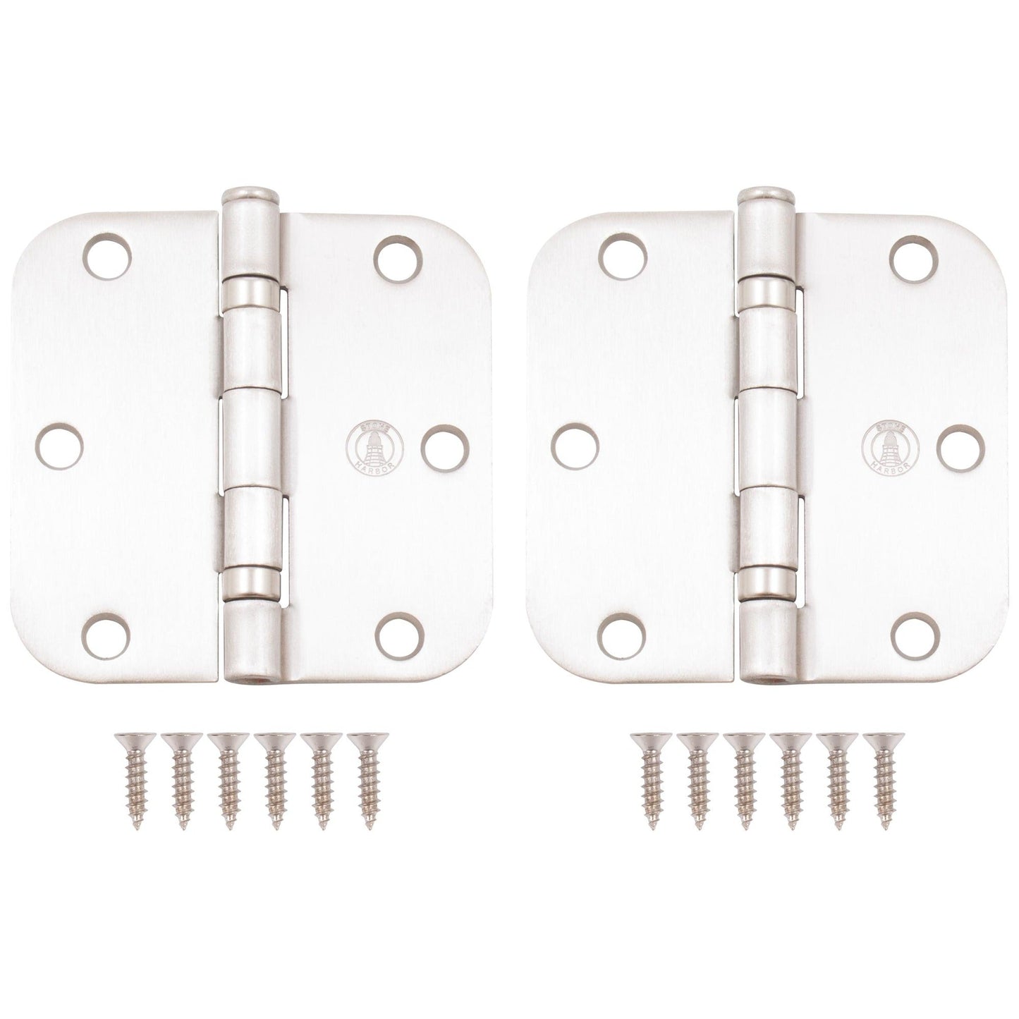 3-1/2" Ball-Bearing Door Hinges, 5/8" Radius Corner