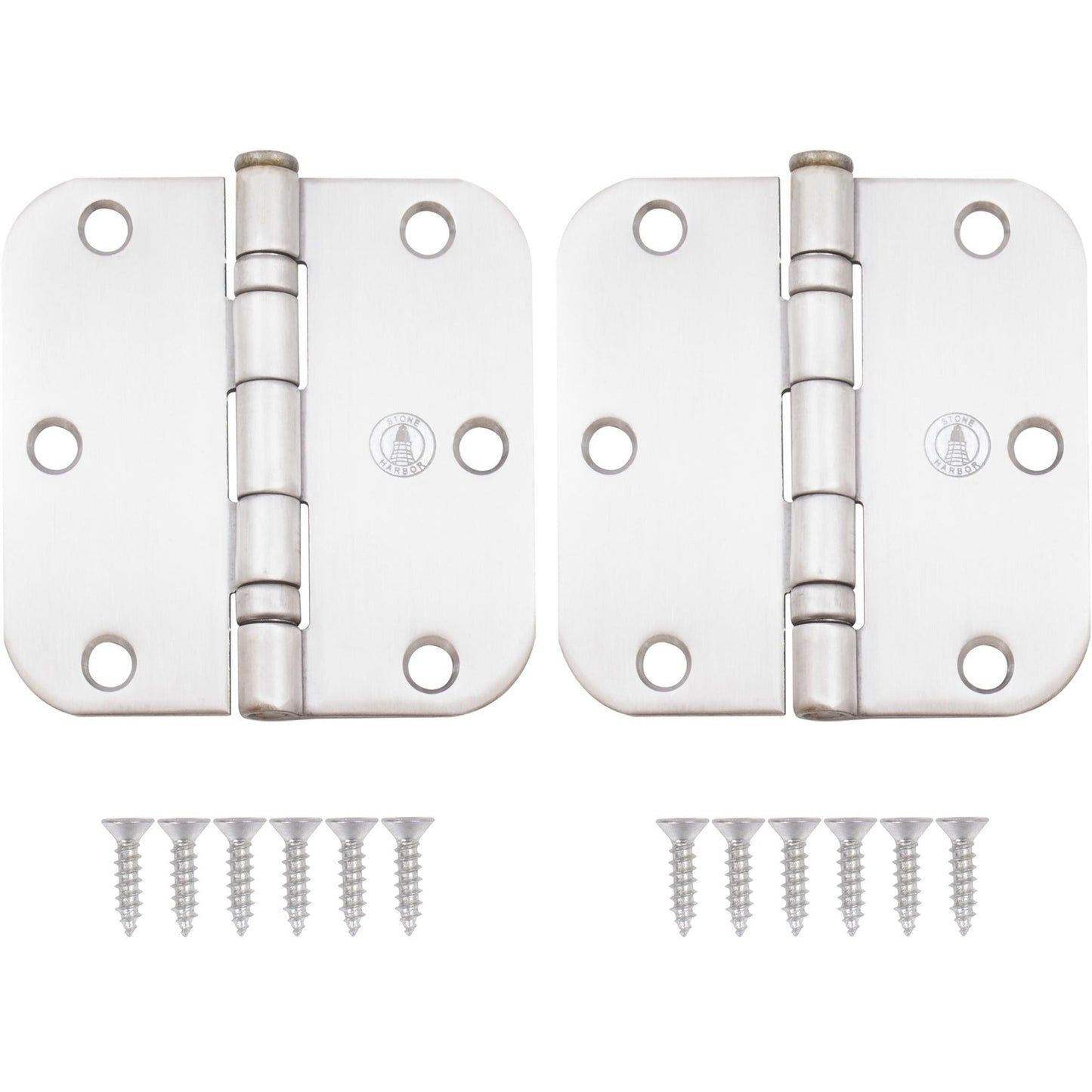 3-1/2" Ball-Bearing Door Hinges, 5/8" Radius Corner