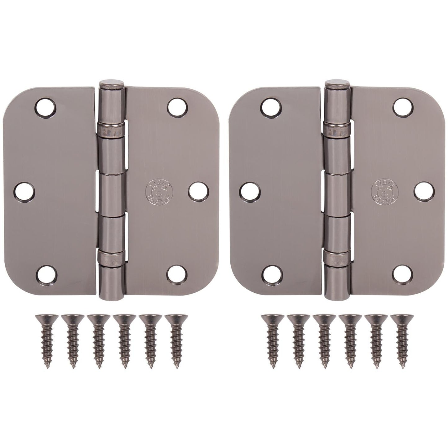 3-1/2" Ball-Bearing Door Hinges, 5/8" Radius Corner