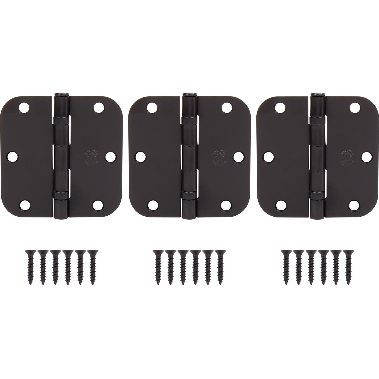 3-1/2" Ball-Bearing Door Hinges, 5/8" Radius Corner