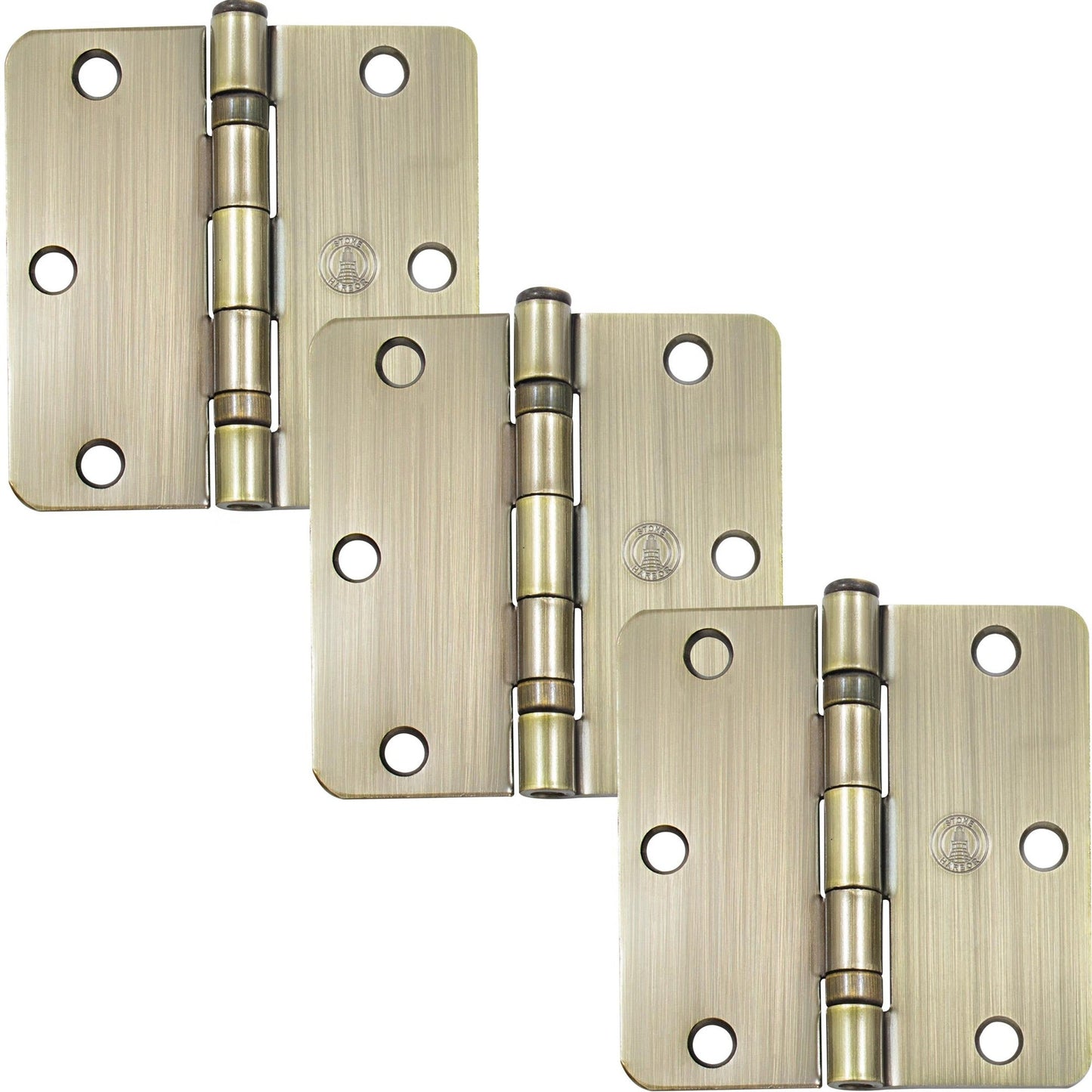 3-1/2" Ball-Bearing Door Hinges, 1/4" Radius Corner