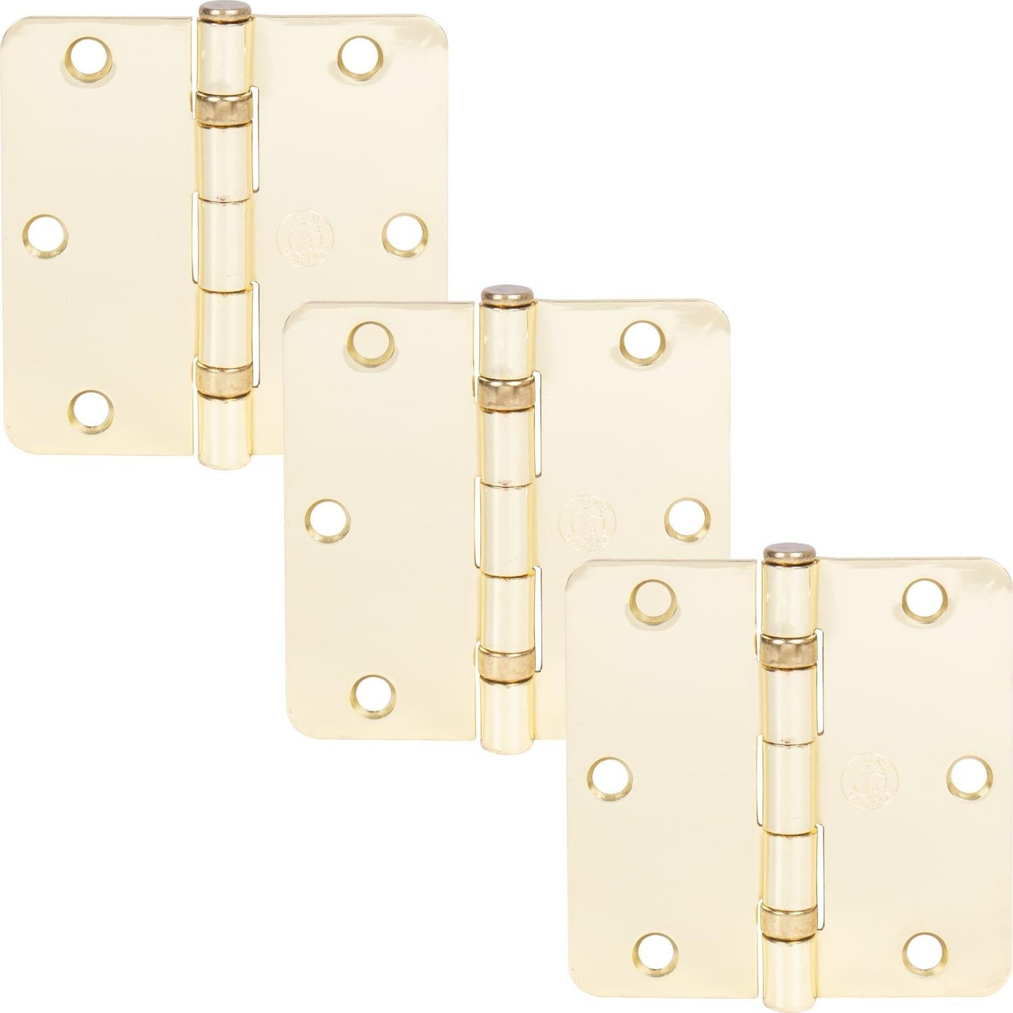 3-1/2" Ball-Bearing Door Hinges, 1/4" Radius Corner