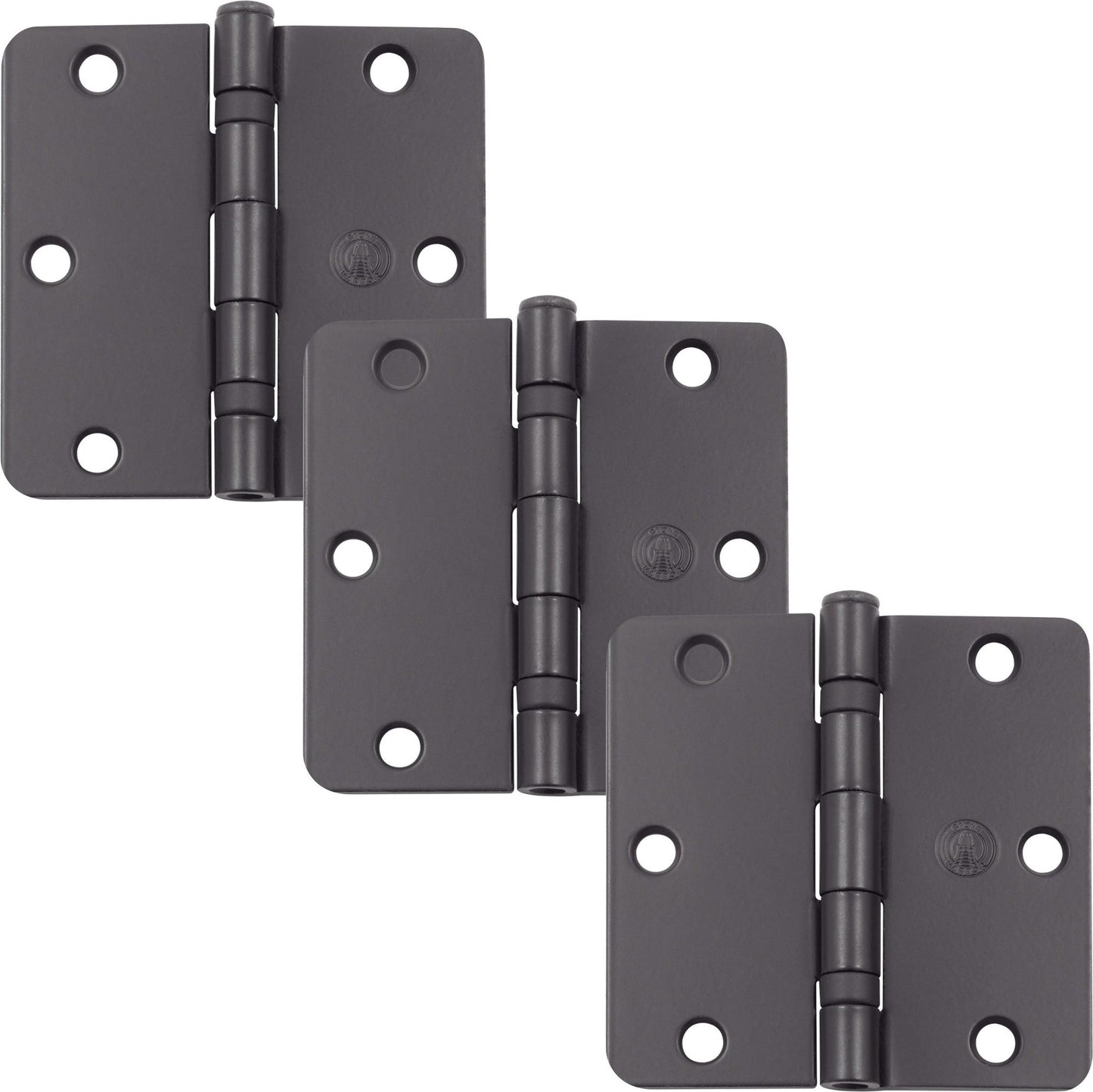 3-1/2" Ball-Bearing Door Hinges, 1/4" Radius Corner