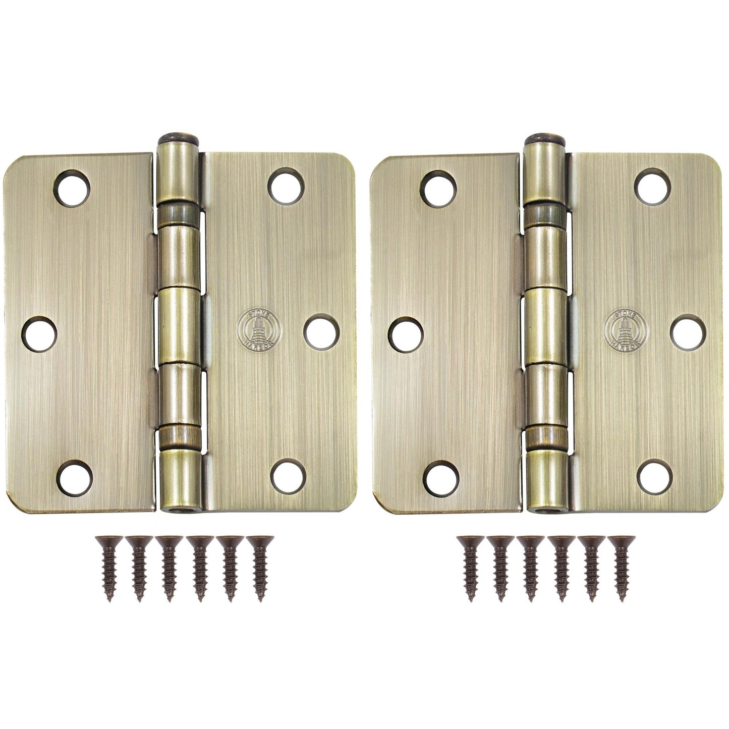 3-1/2" Ball-Bearing Door Hinges, 1/4" Radius Corner