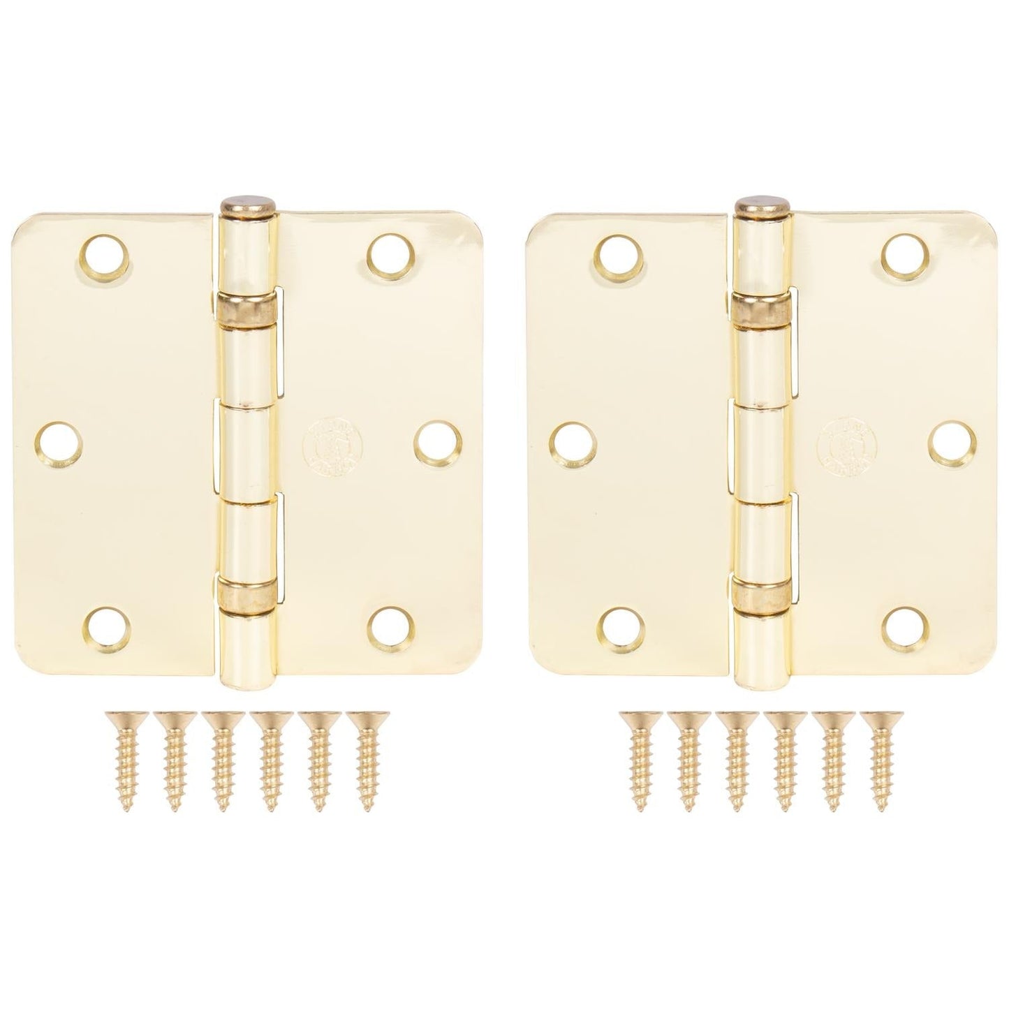 3-1/2" Ball-Bearing Door Hinges, 1/4" Radius Corner