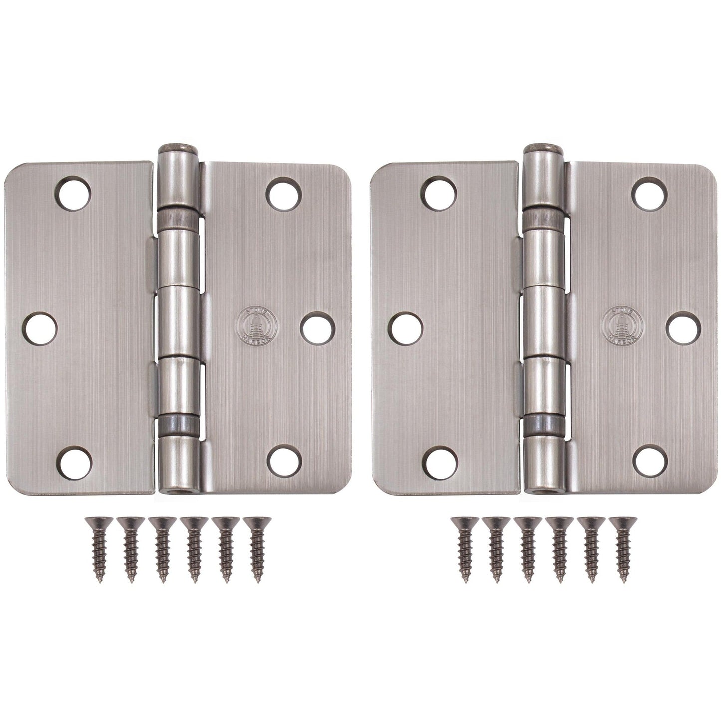 3-1/2" Ball-Bearing Door Hinges, 1/4" Radius Corner