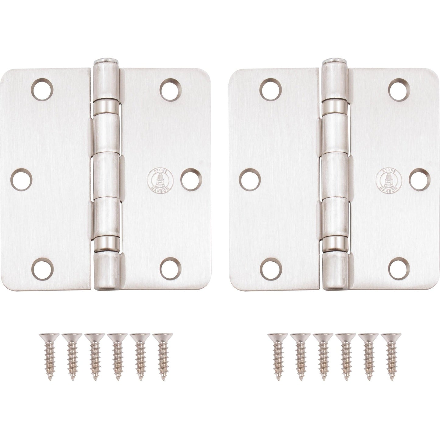 3-1/2" Ball-Bearing Door Hinges, 1/4" Radius Corner