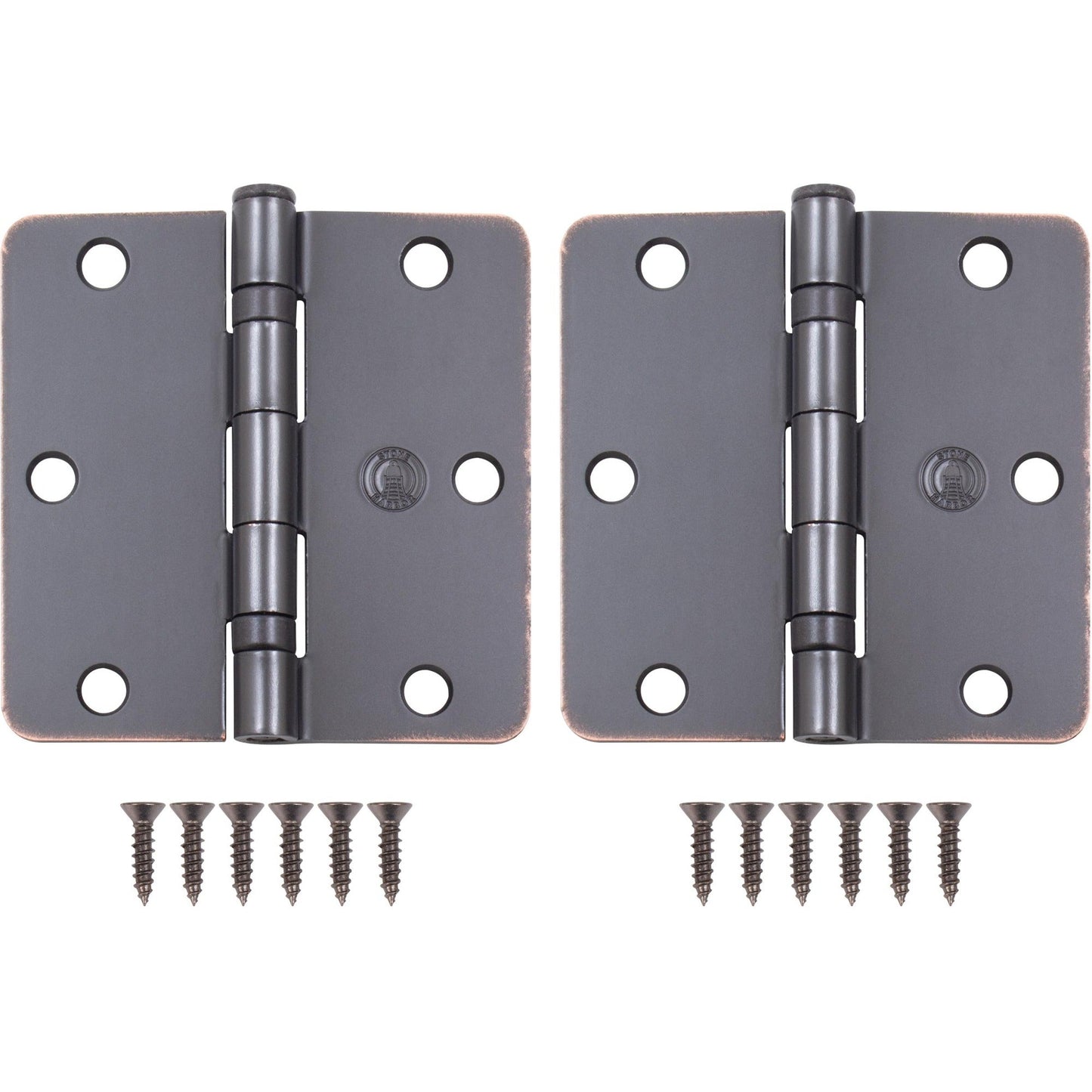 3-1/2" Ball-Bearing Door Hinges, 1/4" Radius Corner