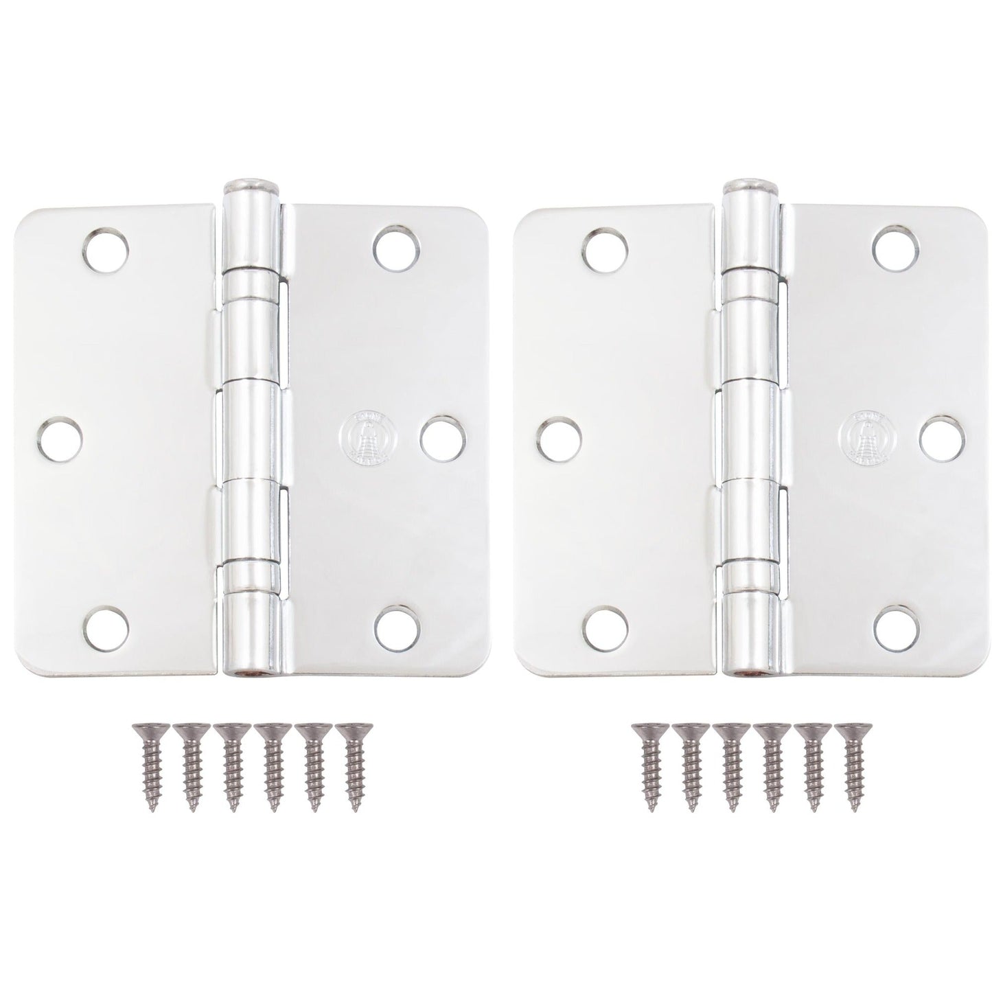 3-1/2" Ball-Bearing Door Hinges, 1/4" Radius Corner
