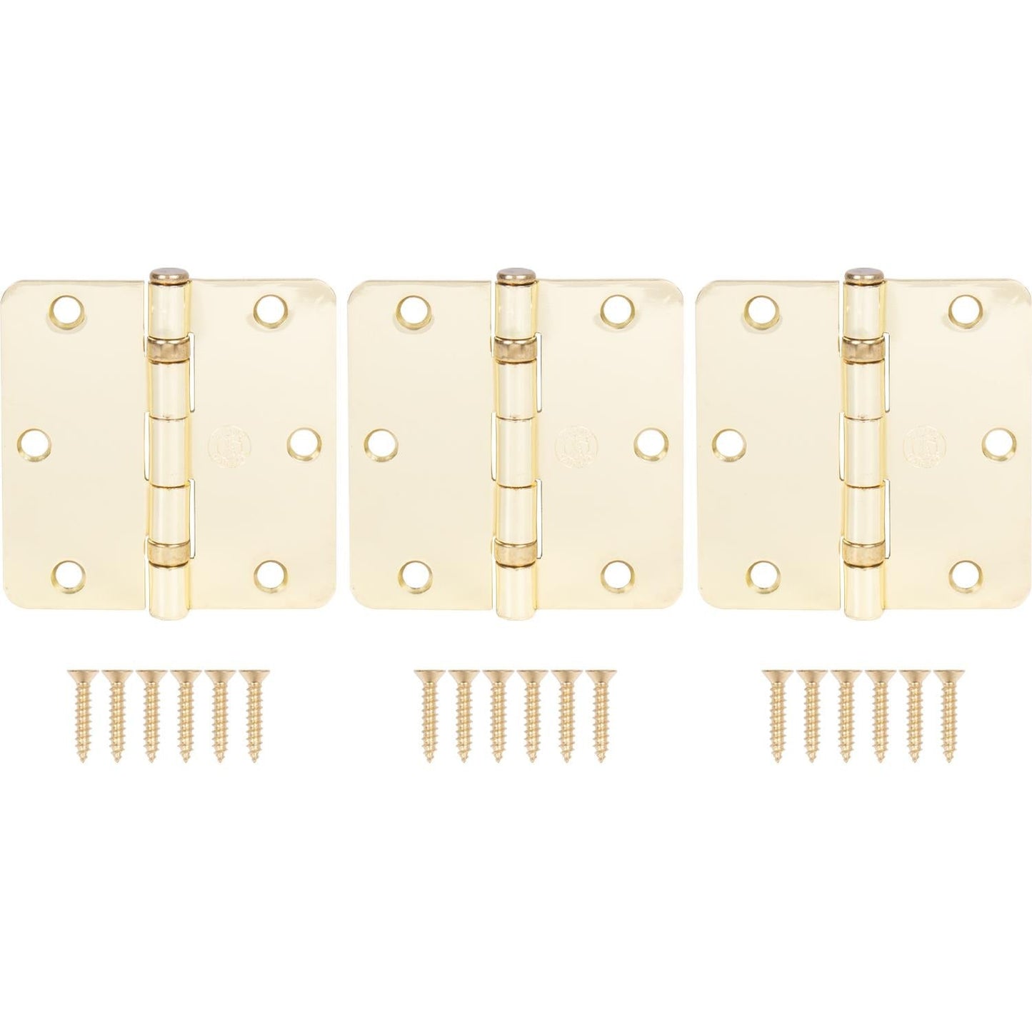 3-1/2" Ball-Bearing Door Hinges, 1/4" Radius Corner