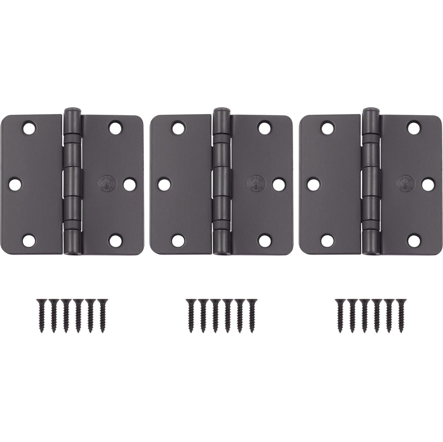 3-1/2" Ball-Bearing Door Hinges, 1/4" Radius Corner
